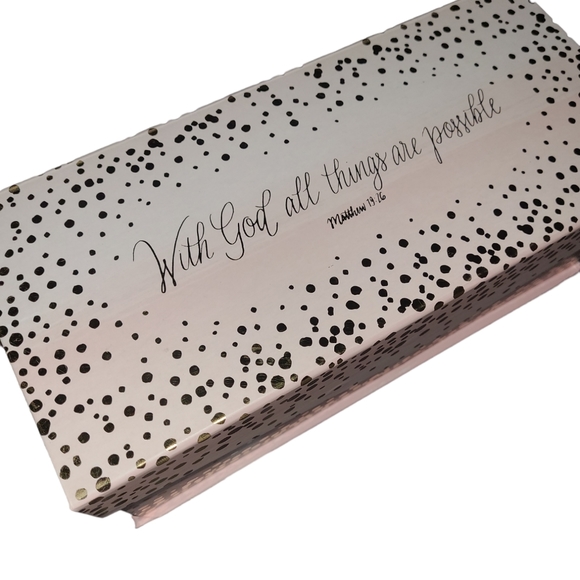 💕NEW WITH GOD ALL THINGS ARE POSSIBLE STORAGE BOX💕 - Picture 2 of 8